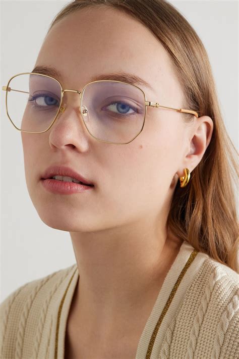 gucci glasses with gold arms|gold gucci glasses women.